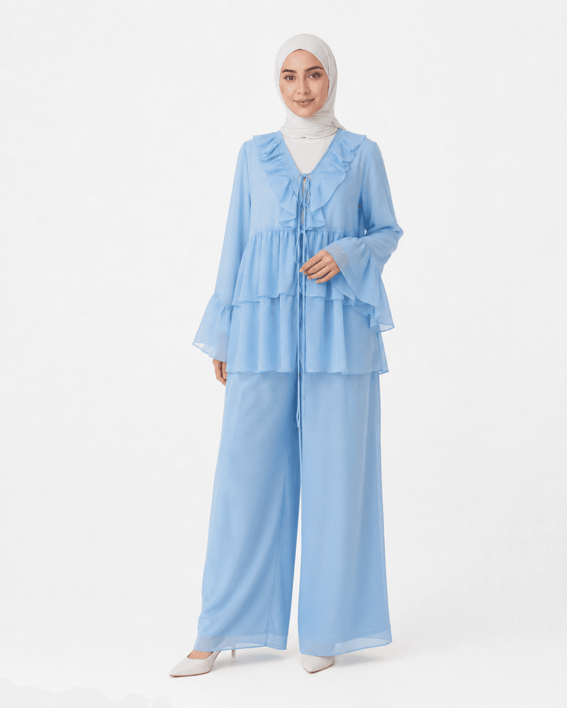 Soft Ruffle Layered Set-2