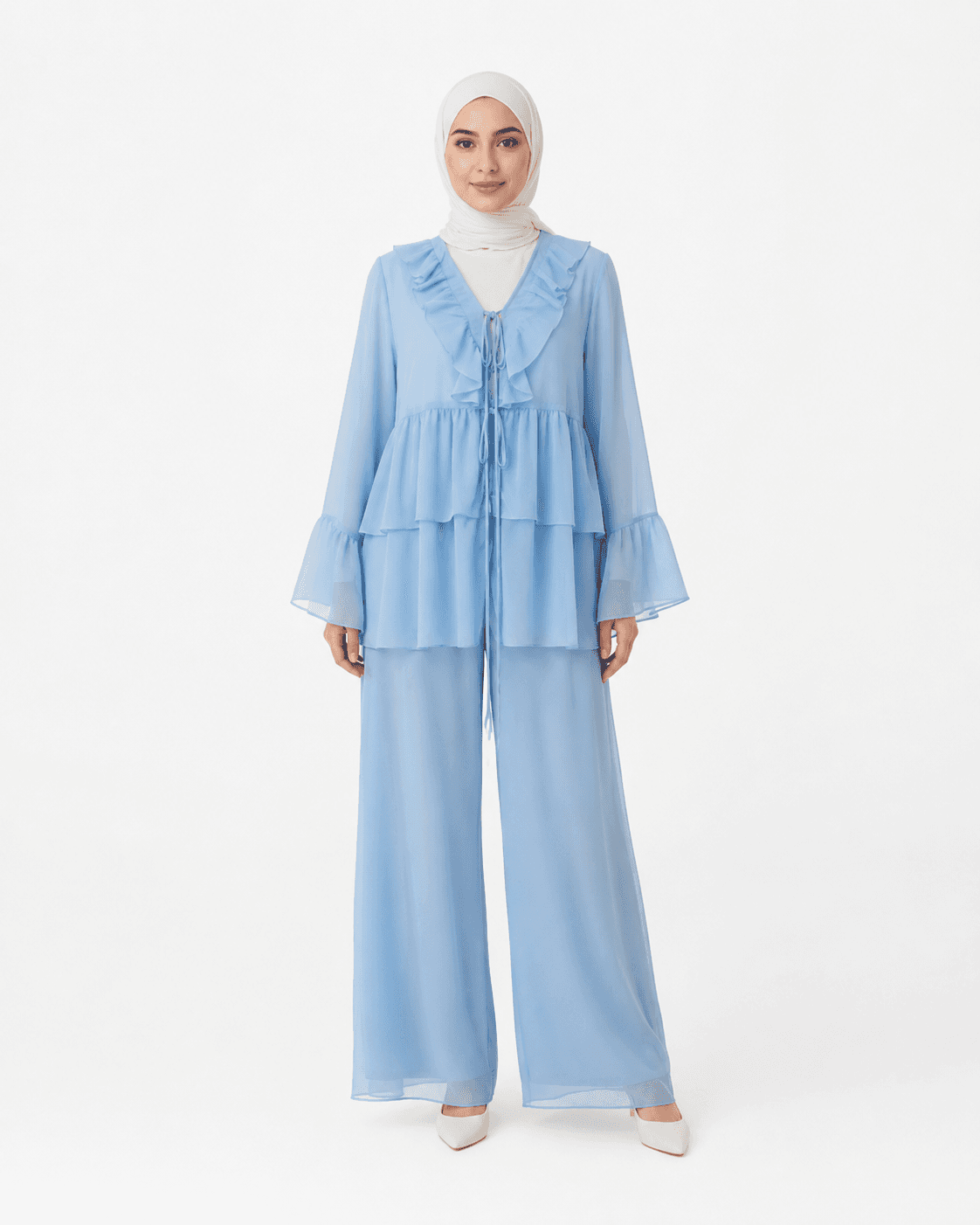 Soft Ruffle Layered Set-3