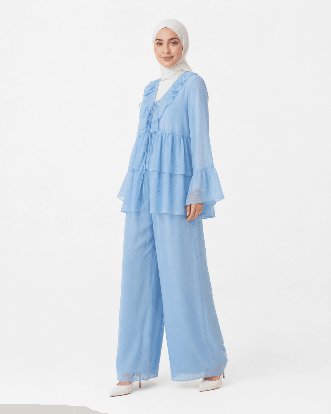 Soft Ruffle Layered Set-4