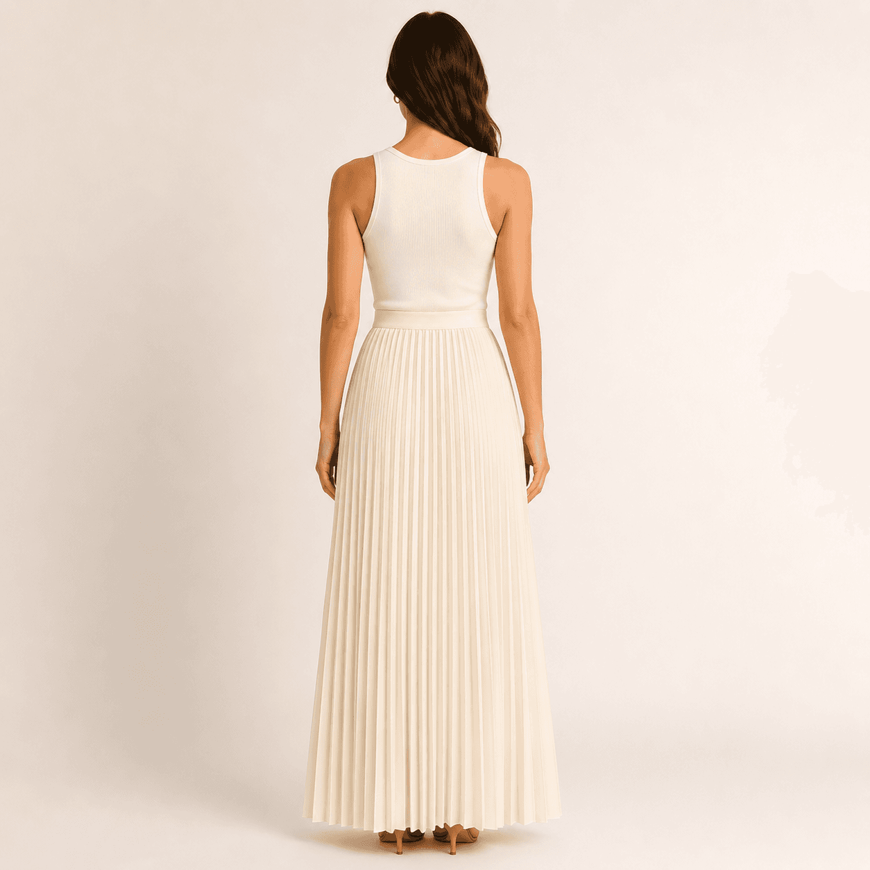 Pleated Maxi Skirt-3