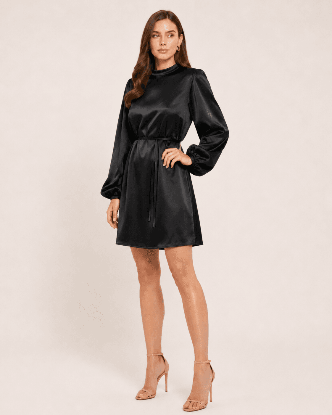 Satin Belted Blouse-3
