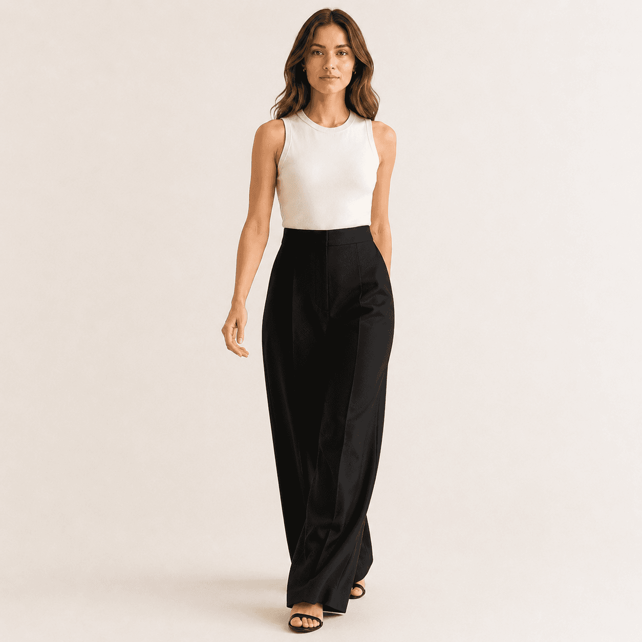 Classic Wide Leg Pants-3