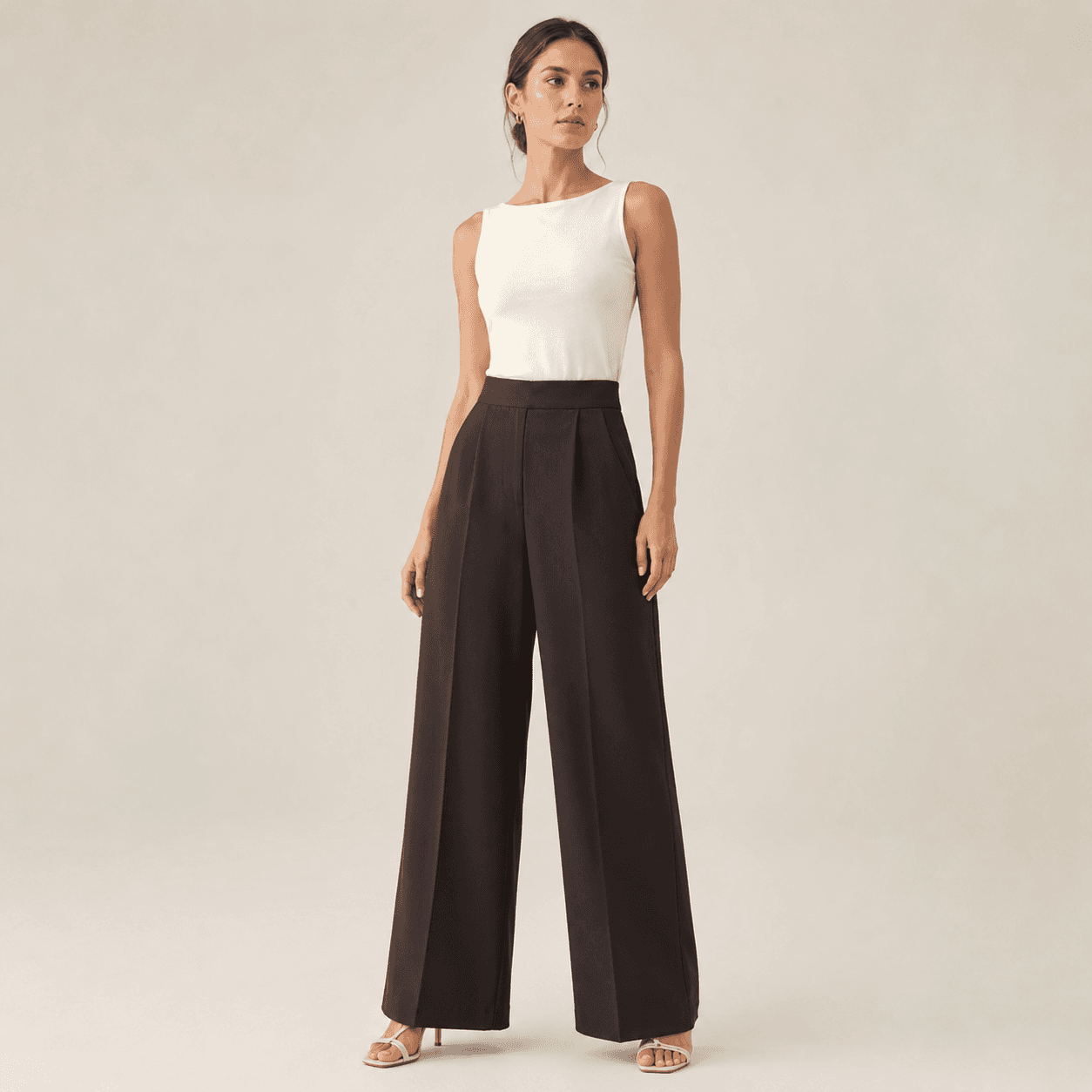 Classic Wide Leg Pants detail